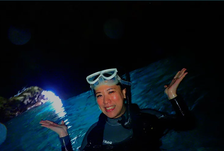 Okinawa Night Snorkeling Experience in Onna Village