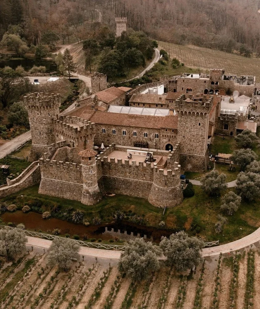 Castello di Amarosa. The image is from their instagram page handle name @thecastello