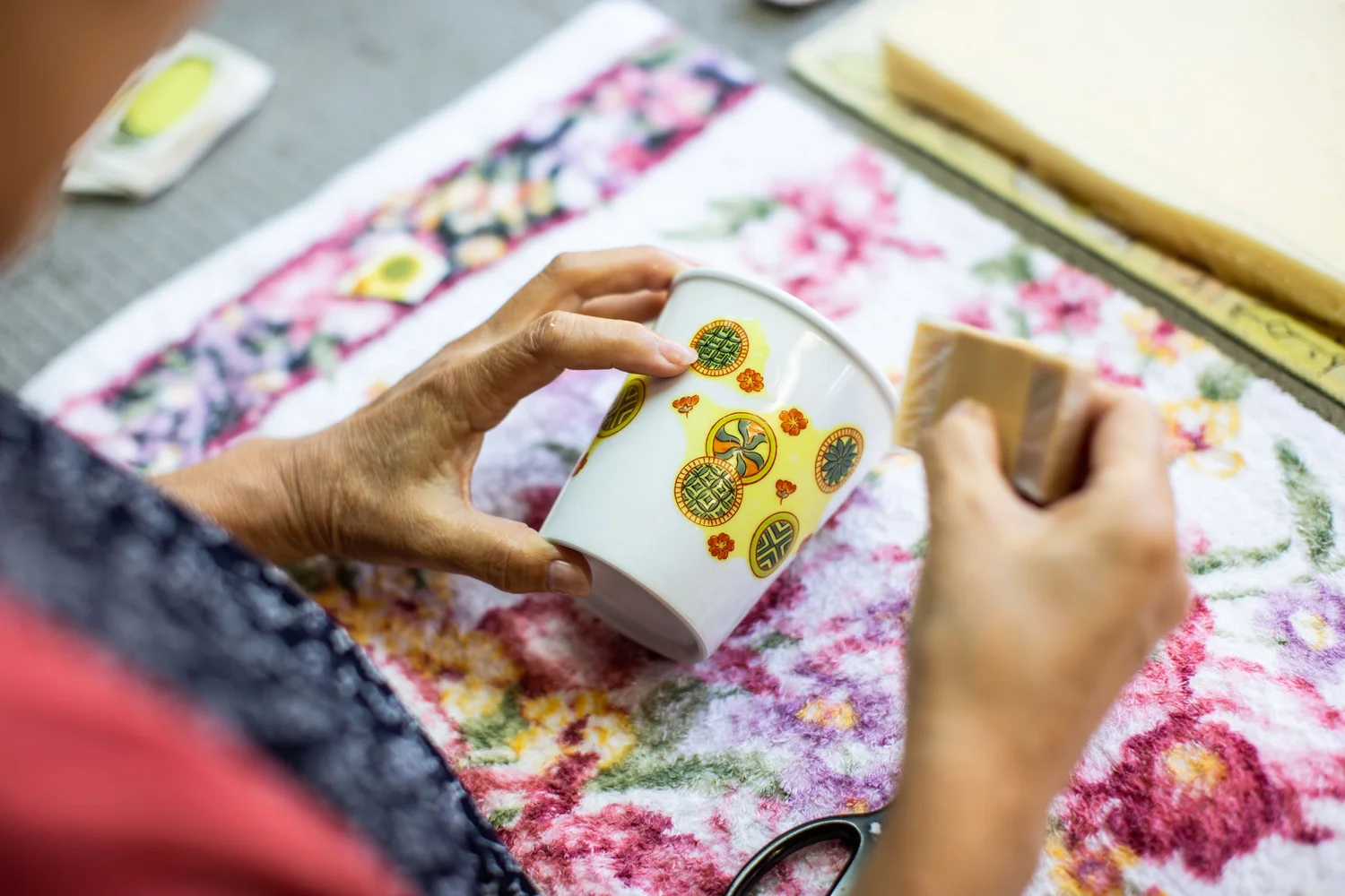 Add Your Own Unique Design to an Arita Porcelain Coffee Mug