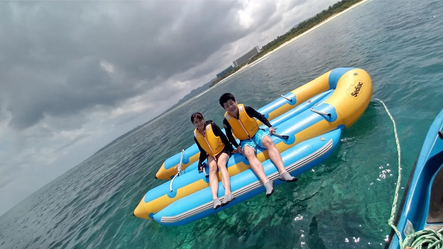 Banana Boat & Snorkeling Set Experience on Okinawa Main Island & Sesoko Island