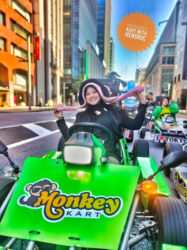 Asakusa Monkey Kart Tour on a Customized Go-Kart!