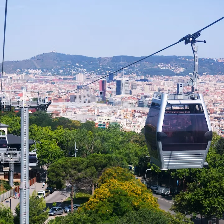 Spain Barcelona Montjuïc Cable Car E-ticket