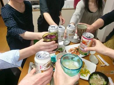 Japanese style home drinking party "Takunomi"