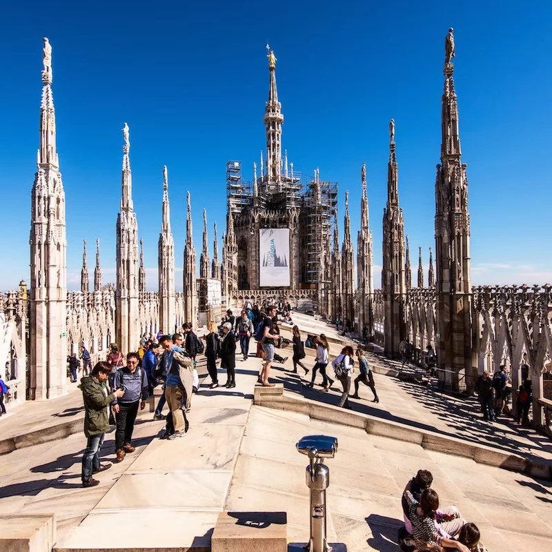 Italy The Duomo di Milano, Rooftops & Museum