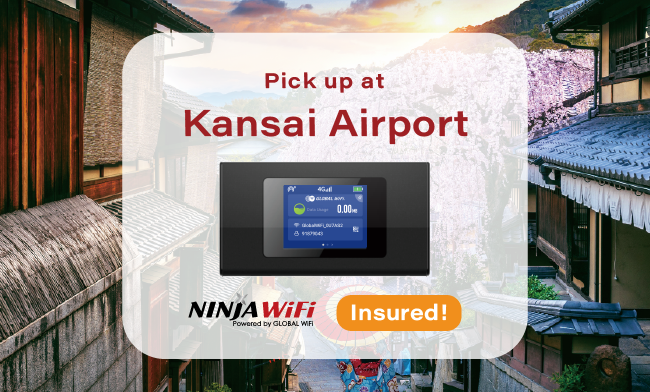 Osaka Kansai Airport NINJA WiFi with Insurance