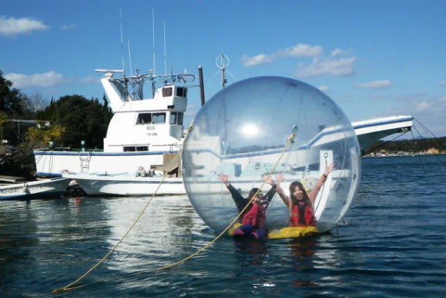 Enjoy Kayak and Waterball Fun in Ago Bay, Shima City, Mie