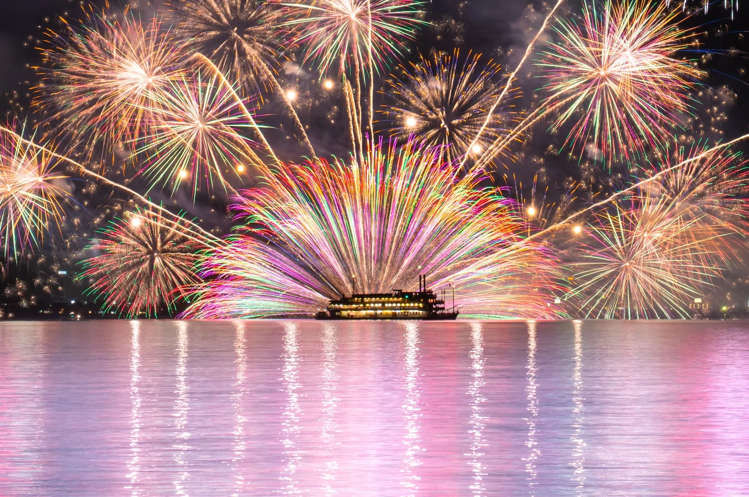 [Oct 12] "Kyoto Night Cruise Fireworks" Luxury Cruise on Lake Biwa in Shiga near Kyoto (Meal, Maiko & Interpreter Included)