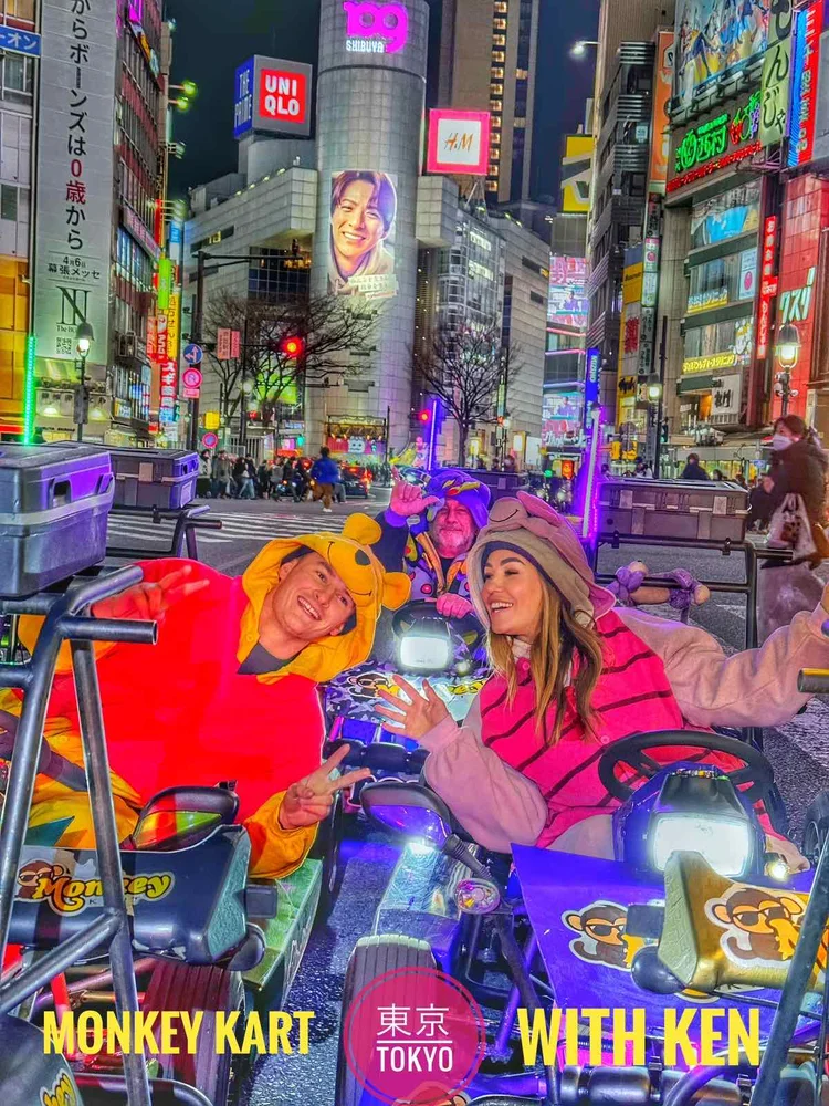Book Shibuya Monkey Kart Tour on a Customized Go-Kart!