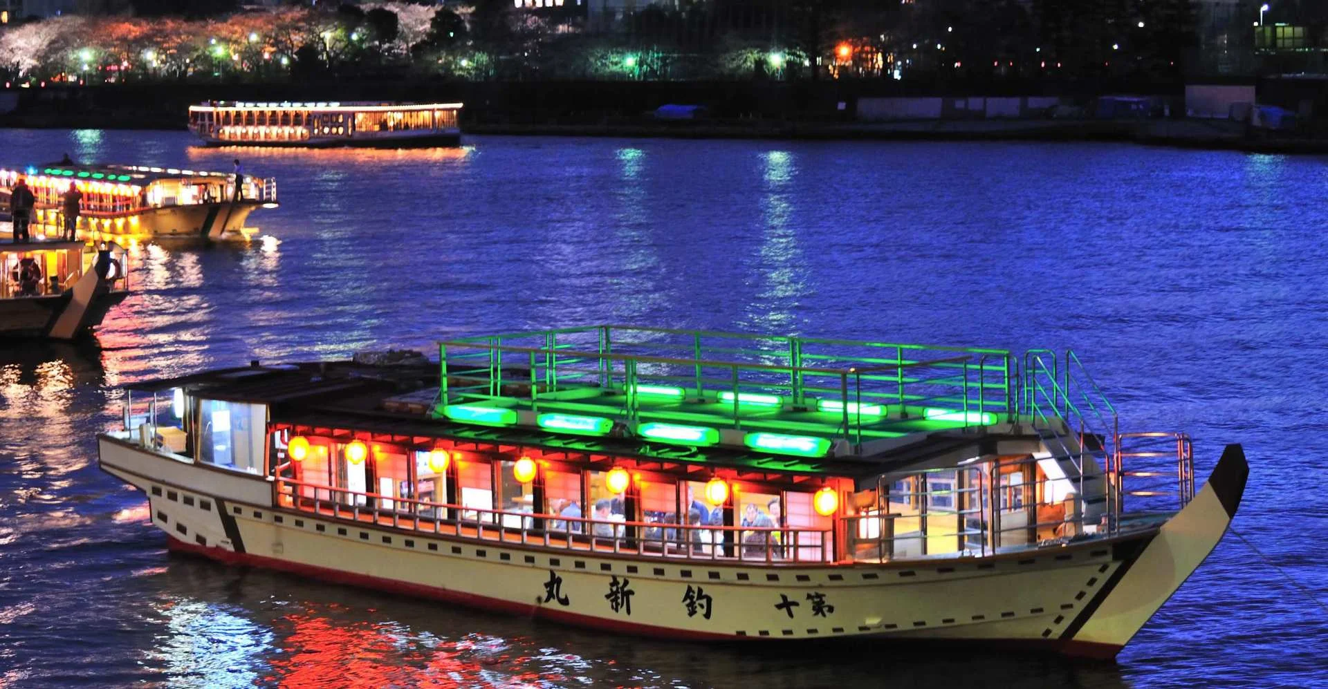 Sumida River Yakatabune Boat Cruise with Lunch or Dinner E-Tickets