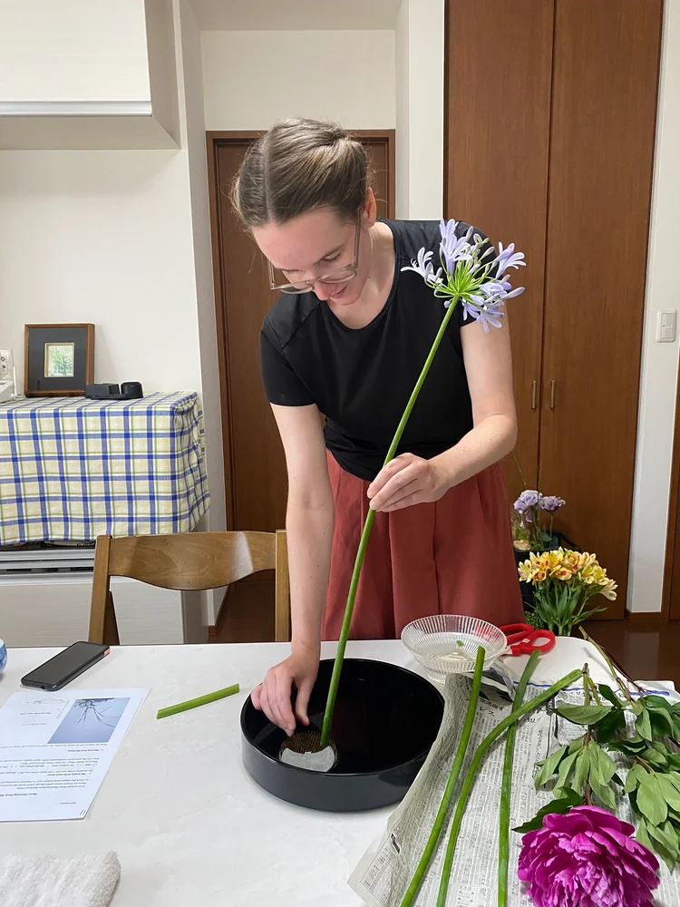 Private English Ikebana Lesson in Nagoya