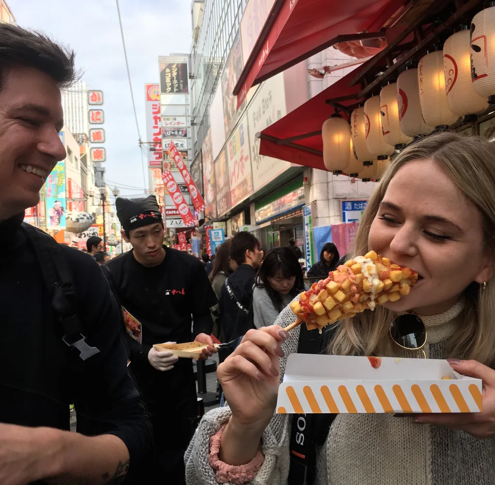 Osaka Local Foodie Tour in Dotonbori and Shinsekai