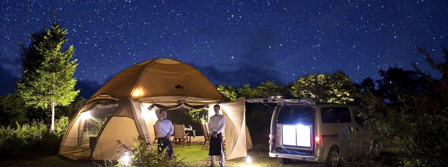 Fine Dining and Stargazing at a Glamping Site in Nagano