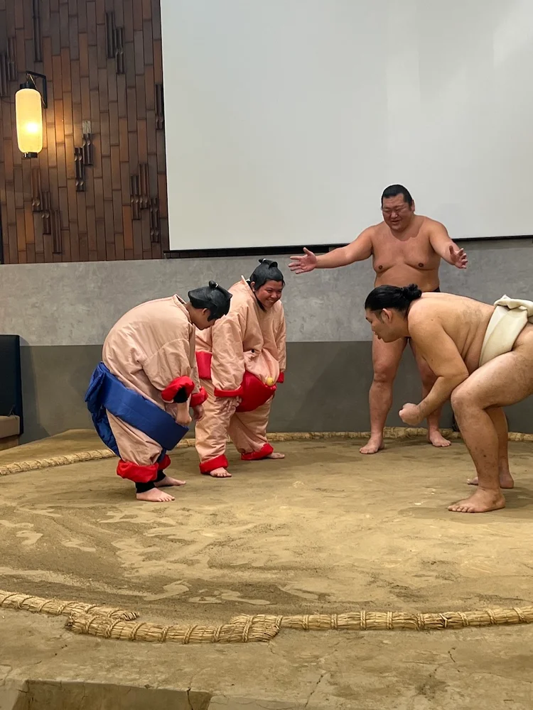 Sumo Wrestling Restaurant Tokyo: Experience and Show with Chanko Nabe Lunch at Dosukoi Tanaka