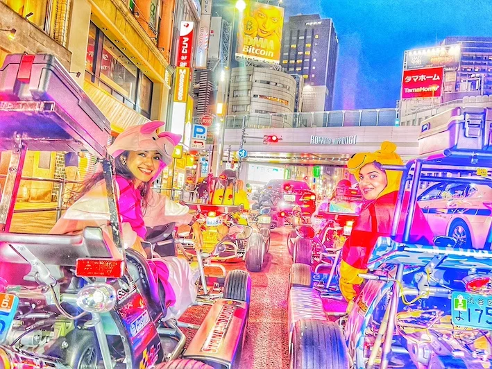Shibuya Monkey Kart Tour on a Customized Go-Kart!