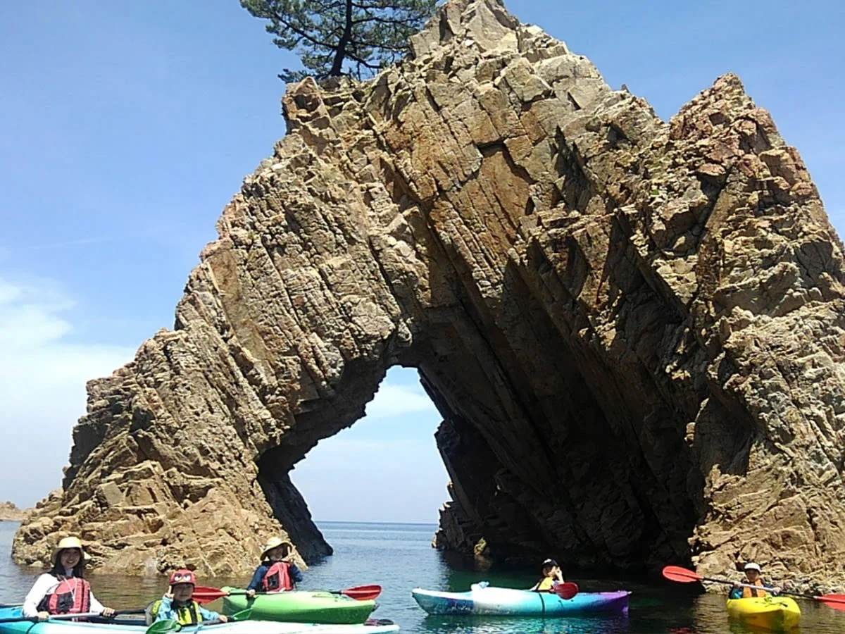 Explore the Dramatic Uradome Coast on a Guided Kayaking Tour