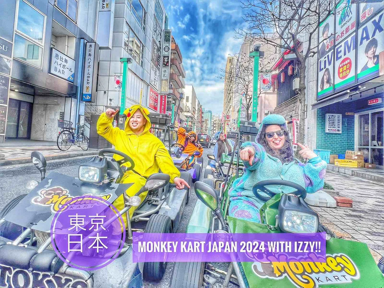 Book Shibuya Monkey Kart Tour on a Customized Go-Kart!