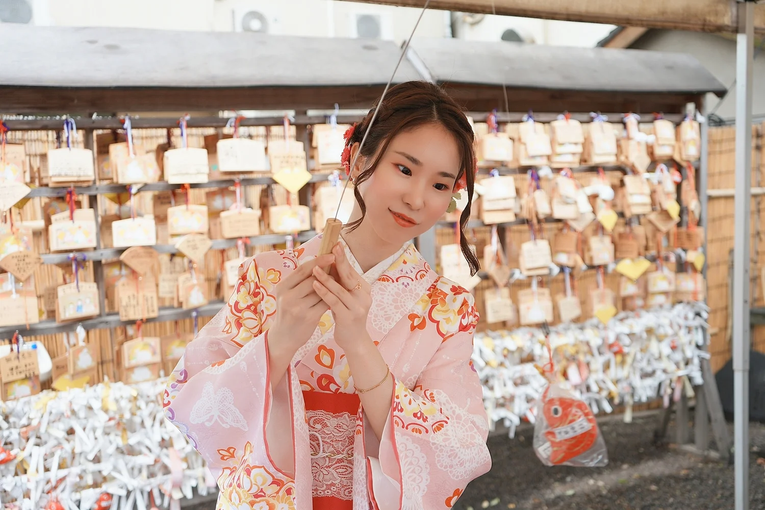 Tokyo Asakusa Kimono rental with dressing + hair set, one day (3,500 yen～/1 min. walk from station)