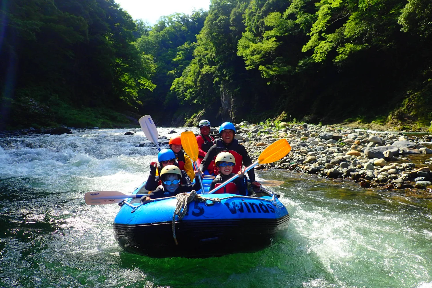 Yamanashi  Katsura River Rafting in Otsuki by Raftingwinds