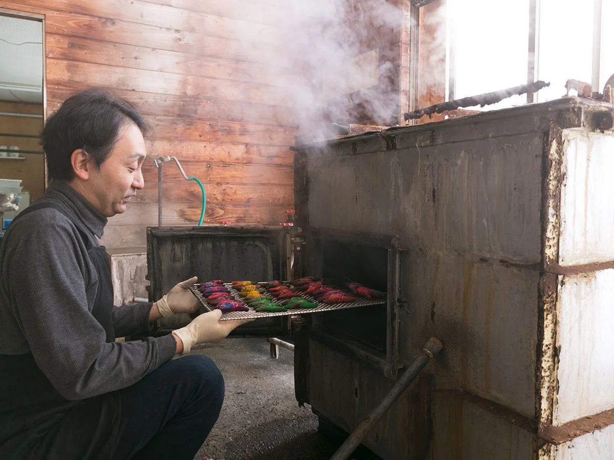Dye Your Own Scarf With Geothermal Steam in Matsukawa Onsen
