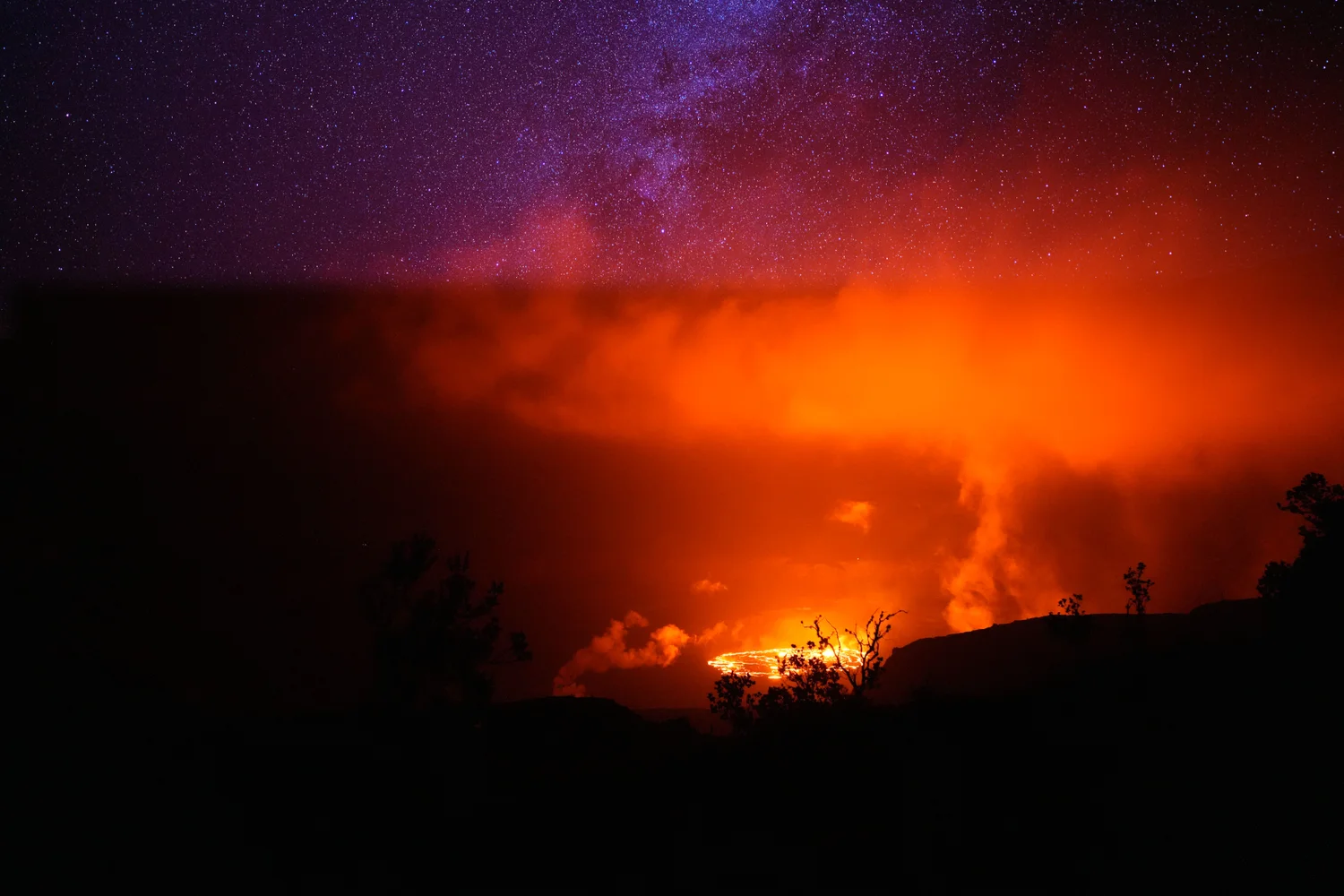 ハワイ島 キラウエア火山と星空観察ツアー 予約 ＜混載／貸切チャーター＞