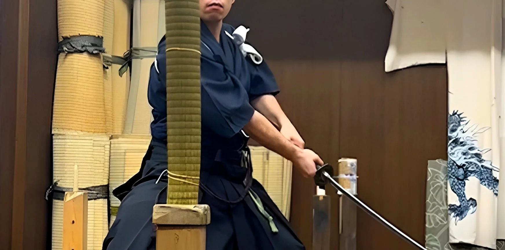 Samurai Sword Cutting Trial & Pro Lesson at Samurai Theater Tokyo