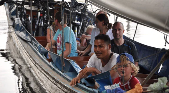 Bangkok Full-Day Cycling, Train, & Longtail Boat Tour