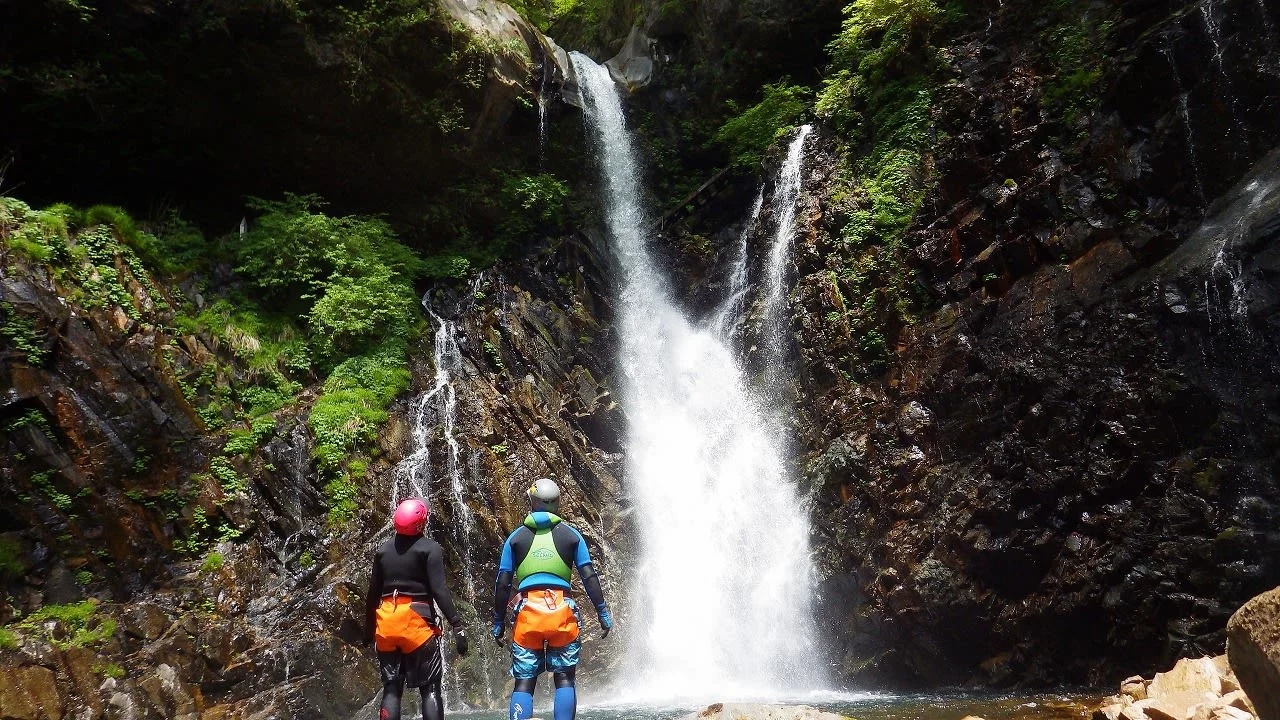 Canyoning at Nikko National Park in Tochigi Prefecture